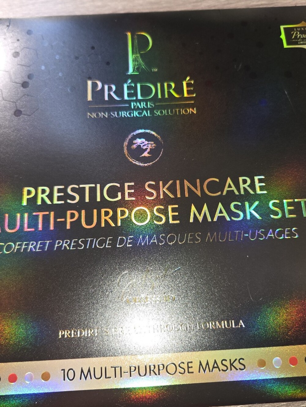 Prestige Skincare Multi-Purpose Mask Set — Black Holographic